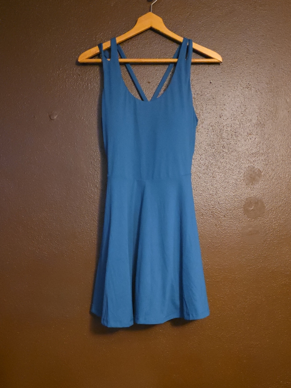 Fabletics Teal-Blue Double-Strap Dress Size L